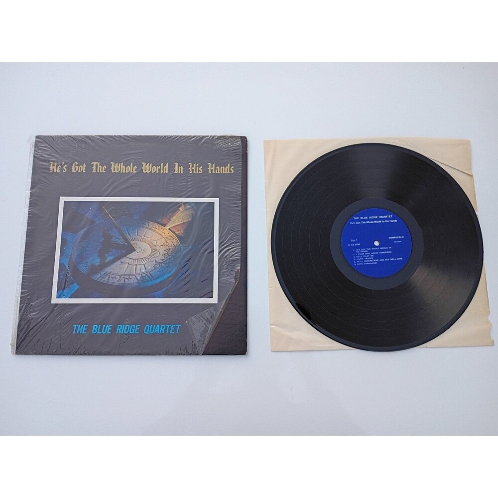 Blue Ridge Quartet – He's Got The Whole World In His Hands LP 1974 Gospel 33 RPM